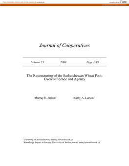 Journal of Cooperatives