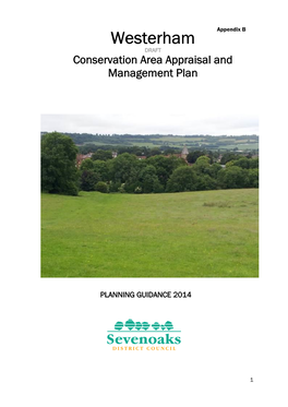 Westerham DRAFT Conservation Area Appraisal and Management Plan