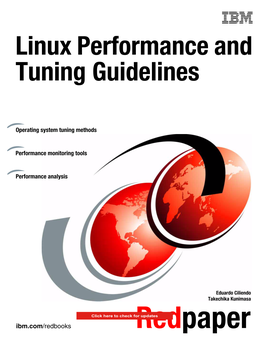 Linux Performance and Tuning Guidelines