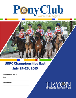 USPC Championships East July 24-28, 2019