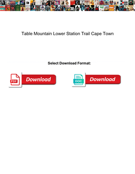 Table Mountain Lower Station Trail Cape Town