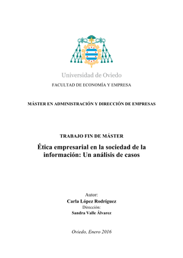 Ética Empresarial En La Sociedad De La Información: Un Análisis De Casos