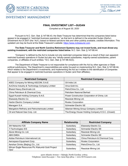 Investment Management Letterhead