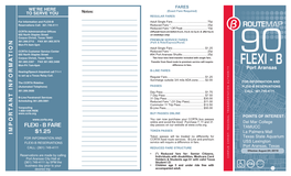 Route 90 Flexi B Schedule