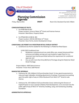 Planning Commission Agenda