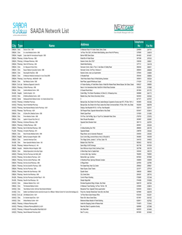 SAADA Network List August 2018-Website.Xlsx