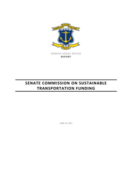 Senate Commission on Sustainable Transportation Funding