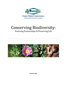Fraser Valley Regional Biodiversity Strategy I EXECUTIVE SUMMARY