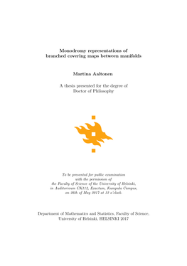 Monodromy Representations of Branched Covering Maps Between Manifolds