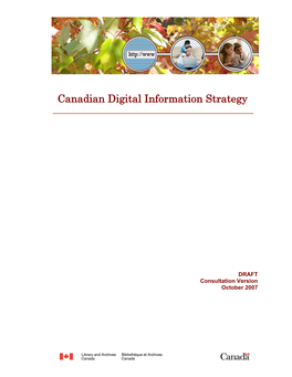 Canadian Digital Information Strategy