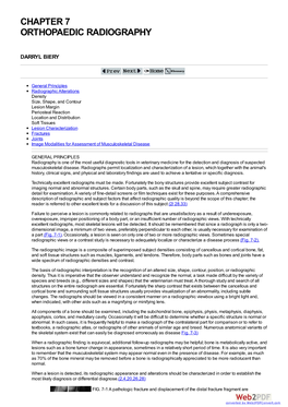 Chapter 7 Orthopaedic Radiography