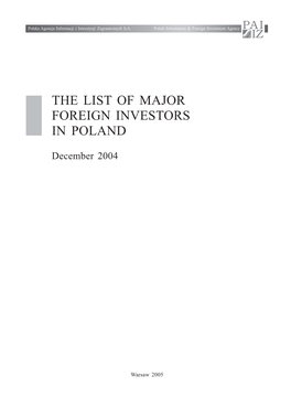 Lista Inwestorow 2004.Indd