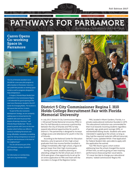 PATHWAYS for PARRAMORE Building a Community on Heritage