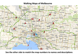 Walking Maps of Melbourne