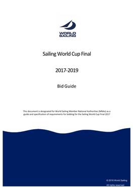 Sailing World Cup Final 2017-2019