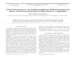 Goussia Janae N. Sp. (Apicomplexa, Eimeriorina) in Dace Leuciscus Leuciscus and Chub L