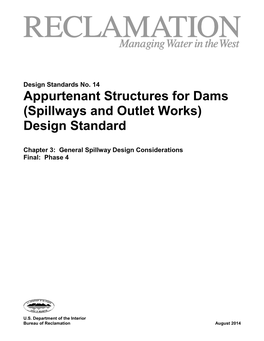 (Spillway and Outlet Works) Design Standards