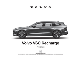 Volvo V60 Recharge Preisliste