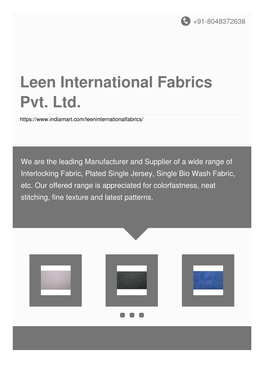 Leen International Fabrics Pvt. Ltd