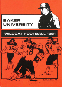 Baker University 1981 Wildcat Football Roster
