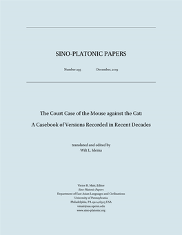The Court Case of the Mouse Against the Cat: a Casebook of Versions Recorded in Recent Decades