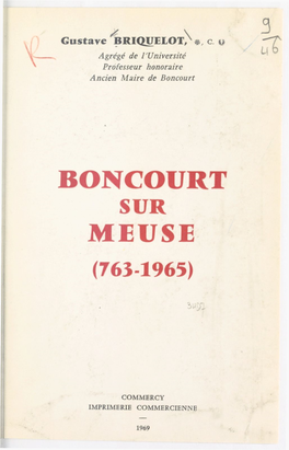 Boncourt-Sur-Meuse. 763-1965