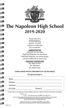 The Napoleon High School 2019-2020