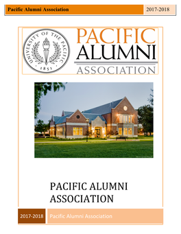 Pacific Alumni Association Club Contacts 2017-18