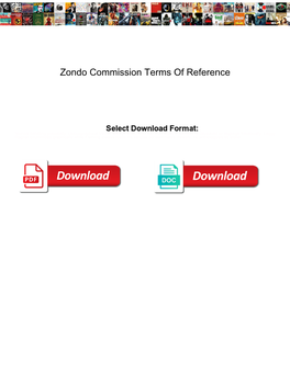 Zondo Commission Terms of Reference