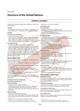 Structure of the United Nations