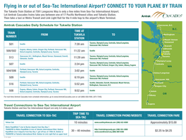 Going to Seatac from Tukwila Station