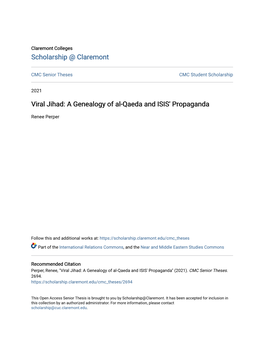 Viral Jihad: a Genealogy of Al-Qaeda and ISIS' Propaganda