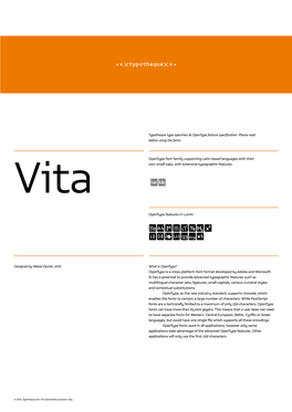 Typotheque Vita Font Family