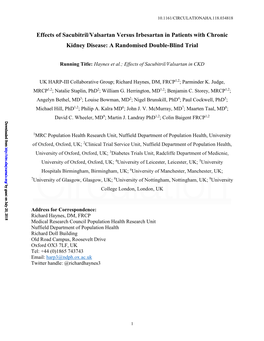 Effects of Sacubitril/Valsartan Versus Irbesartan in Patients with Chronic Kidney Disease: a Randomised Double-Blind Trial