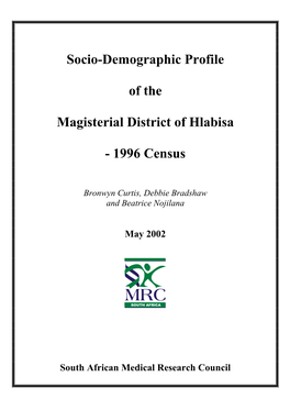Socio-Demographic Profile of the Magisterial District of Hlabisa