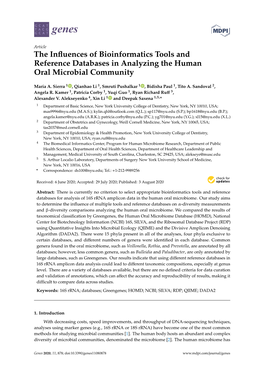 The Influences of Bioinformatics Tools and Reference Databases