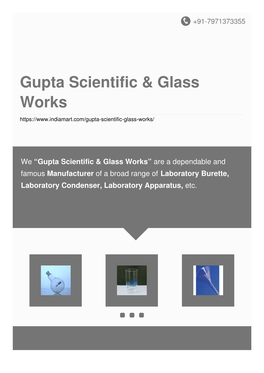 Gupta Scientific & Glass Works