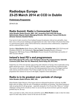 Rde Programme Dublin 2014 140124B