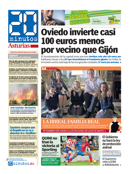 Oviedo Invierte Casi 100 Euros Menos Por Vecino Que Gijón