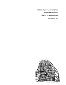 Architecture Program Report Woodbury University