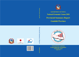 Provincial Summary Report Gandaki Province GOVERNMENT of NEPAL