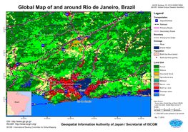 Global Map of and Around Rio De Janeiro, Brazil