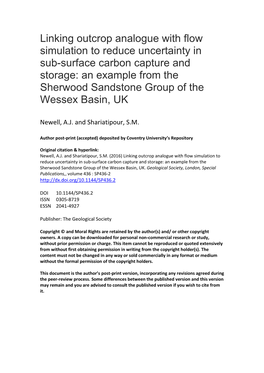 Linking Outcrop Analogue with Flow Simulation to Reduce Uncertainty In