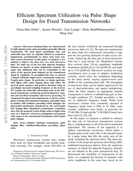 Efficient Spectrum Utilization Via Pulse Shape Design for Fixed