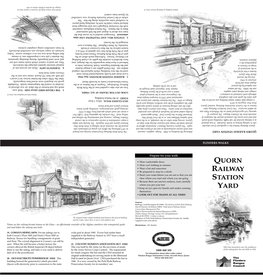 Quorn Railway Yard Brochure