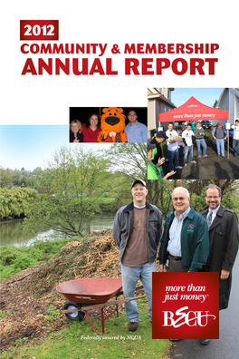 2012 Community and Membership Annual Report