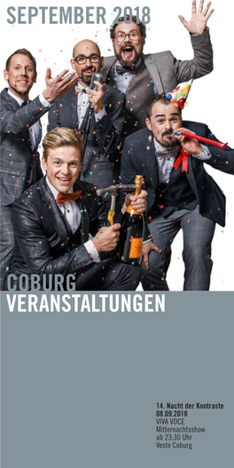 Coburg Veranstaltungen September 2018