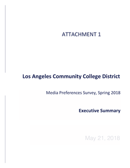 Los Angeles Community College District ATTACHMENT 1