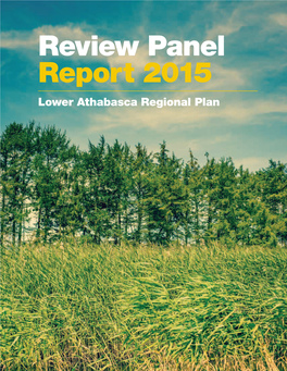 Review Panel Report 2015 – Lower Athabasca Regional Plan