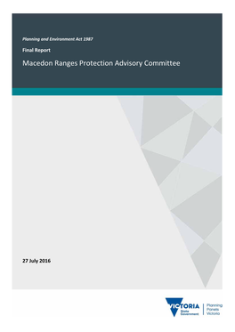 Macedon Ranges Protection Advisory Committee
